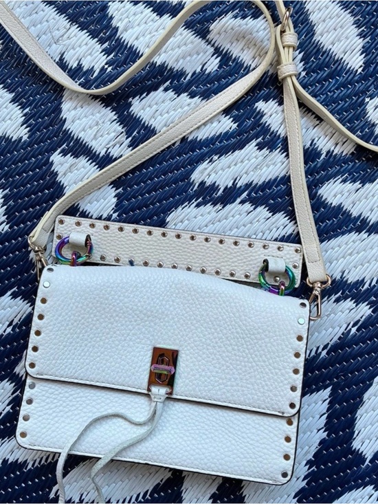 Rebecca Minkoff Handbags - Rebecca Minkoff Off White Top Handle Crossbody Bag with Iridescent Accents
